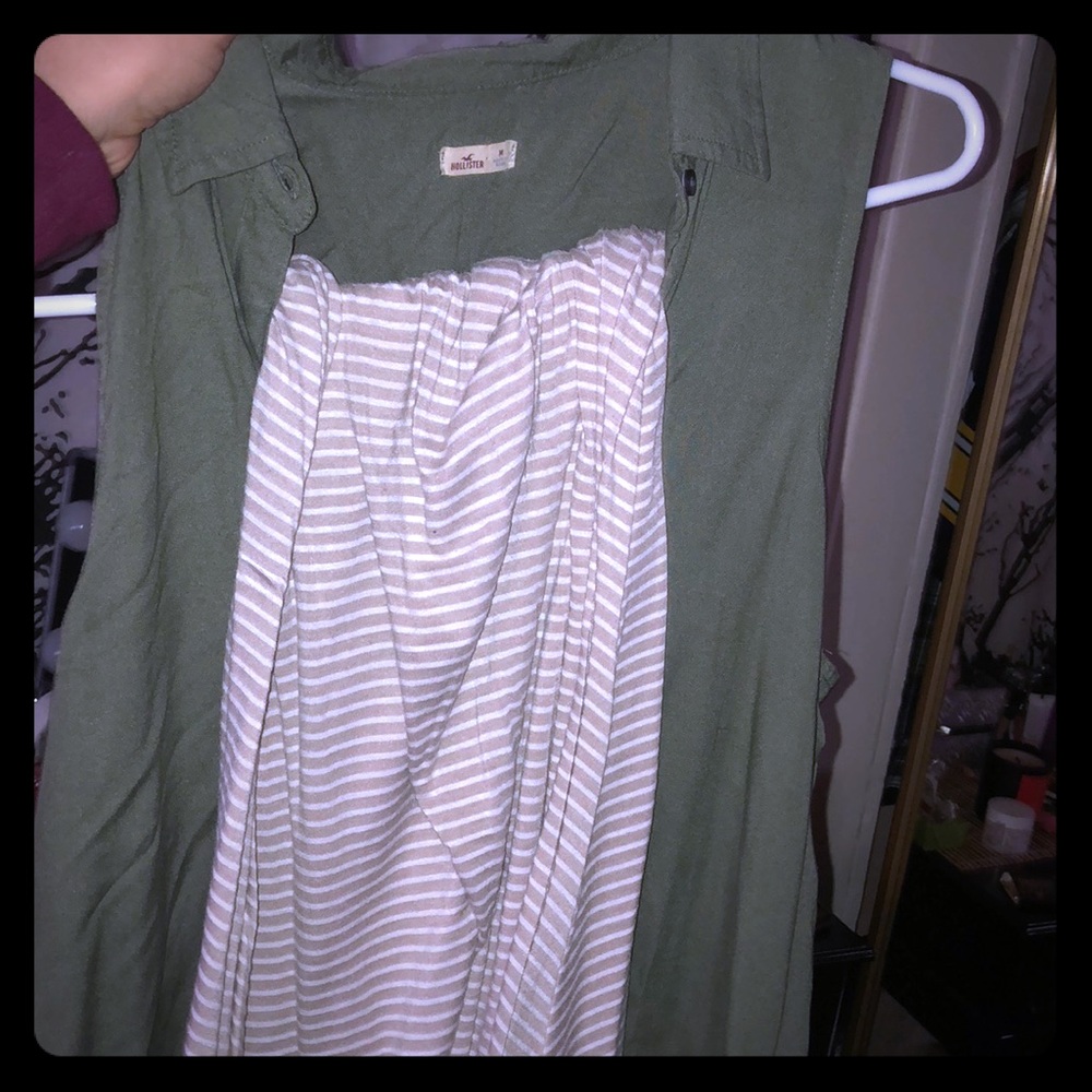 Long stripped skirt and tank (Set)